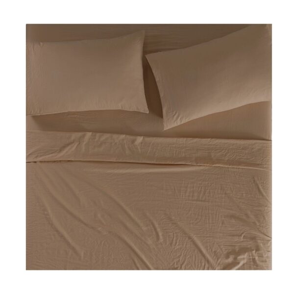 SABANAS VIASOFT WASHED LATTE MATRIMONIAL VIANNEY